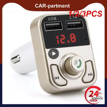 1/2/3ШТ Передатчик, модулятор Aux, совместимый с Bluetooth, автомобильный комплект громкой связи 5.0, автомобильный аудио MP3-плеер, автомобиль с двумя USB-устройствами 3.1A Quick Car