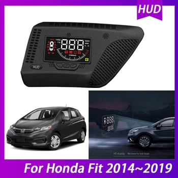 Для Honda Fit 2014 ~ 2019 система отображения HUD HEAD up многофункциональный специальный автомобиль специального назначения предупреждение о превышении скорости охранная сигнализация