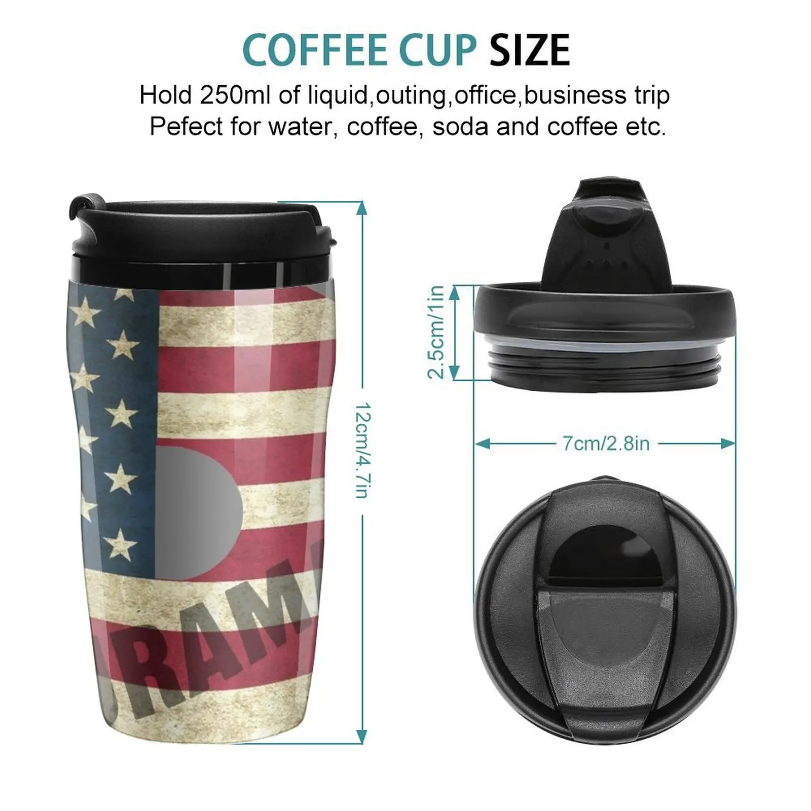 Новая Кофейная кружка с американским флагом Duramax для путешествий, термос, кофейные чашки для кофе Эспрессо, бумажные стаканчики для кофе